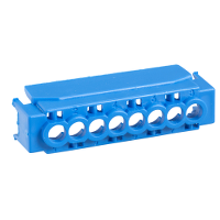 Schneider Electric - 13586 - capac IP2 pentru bloc terminal cu 8 orificii - albastru