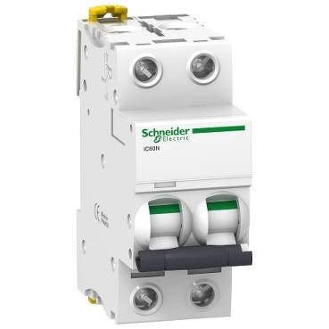 Schneider Electric - A9F75202 - iC60N - intreruptor automat miniatura - 2P - 2A - curba D