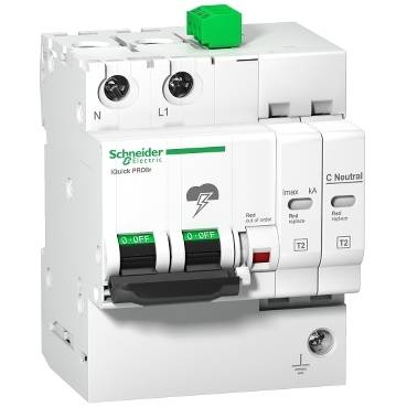 Schneider Electric - A9L16298 - iQuick PRD8r descarcator modular - 1 pol + N - 264V - cu transfer la distanta