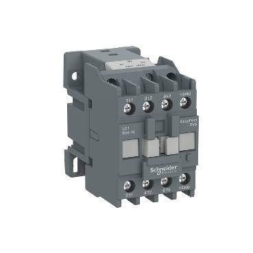 Schneider Electric - LC1E0901M5 - EasyPact TVS contactor 3P(3 NO) - AC-3 - <= 440 V 9A - 220 V AC coil