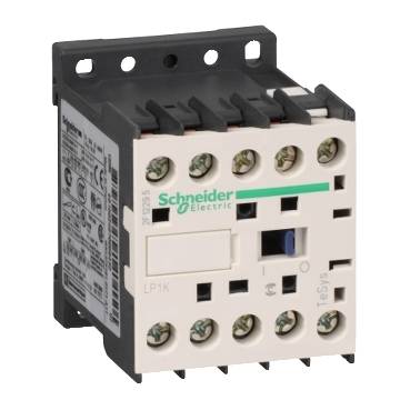 Schneider Electric - LP1K1201BD - contactor TeSys LP1-K - 3 poli - AC-3 440 V 12 A - bobina 24 V c.c.