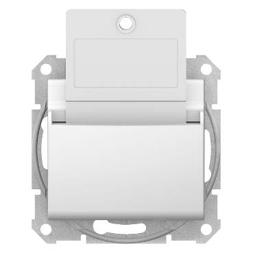 Schneider Electric - SDN1900121 - Sedna - hotel card switch - 10AX without frame white