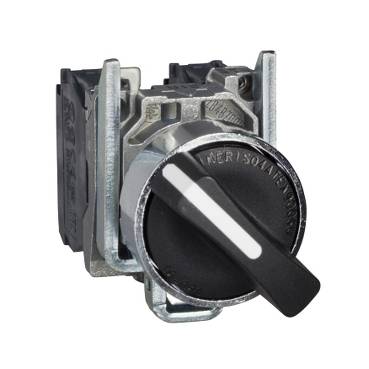 Schneider Electric - XB4BD33EX - selector negru diam. 22 - 3 pozitii la +/- 45grade, oprire in pozitie - ATEX