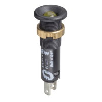 Schneider Electric - XVLA135 - lampa pilot diam.8 - IP40 - galben - LED proeminent inclus - 24 V - Faston