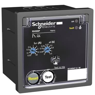 Schneider Electric - 56273 - releu de protectie diferentiala RH99P cu reset. man.- 0,03..30 A -0..4,5 s-240 V