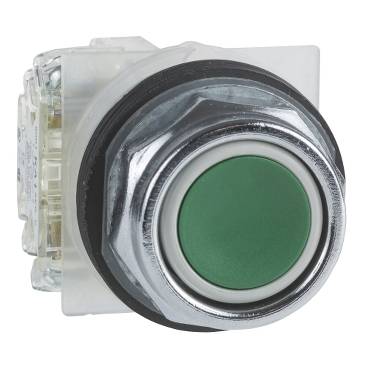 Schneider Electric - 9001KR1GH13 - buton verde diam. 30 - incastrat, revenire cu arc - 1 CO
