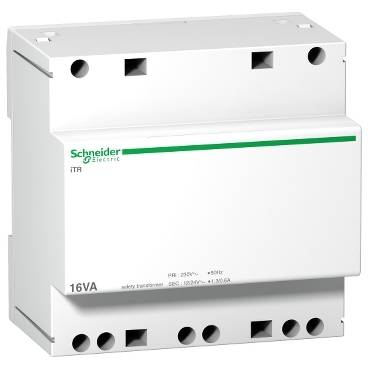 Schneider Electric - A9A15218 - modular safety transfomer iTR - 230 V 50..60 Hz - output 12..24 V - 16 VA