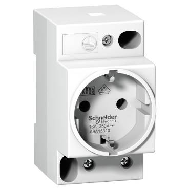 Schneider Electric - A9A15310 - DIN socket iPC - 2P+E - 16A - 250VAC - KEMA VDE 0620 - german std
