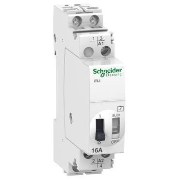 Schneider Electric - A9C30115 - teleruptor iTLI - 2P - 1ND+1NC - 16A - bobina 12 Vcc - 24 Vca 50/60Hz
