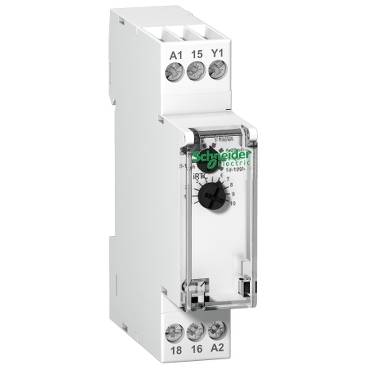 Schneider Electric - A9E16067 - iRTC relay- delays de-energizing a load upon opening- 1 O/C - Uc 24-240VAC/24VDC