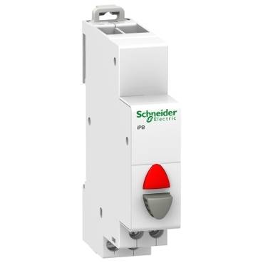 Schneider Electric - A9E18037 - Acti9 iPB buton gri 1NI - indicator luminos rosu 110-230Vca