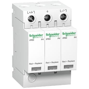 Schneider Electric - A9L40271 - iPRD-DC 40r 800PV modular surge arrester - 2P - 840VDC - with remote transfert
