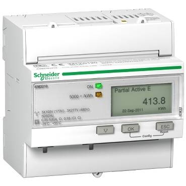 Schneider Electric - A9MEM3210 - iEM3210 energy meter - CT - 1 pulse O