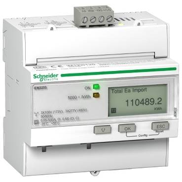 Schneider Electric - A9MEM3255 - iEM3255 energy meter - CT - Modbus - 1 digital I - 1 digital O - multi-tariff