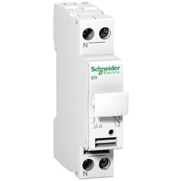 Schneider Electric - A9N15645 - Acti 9 - fuse-disconnector STI - 1 pole + N - 10 A - for fuse 8.5 x 31.5 mm