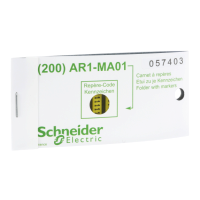 Schneider Electric - AR1MB01M - marcaj pentru stegulet, litera M - set de 200 (multiplu comanda: 200 buc)