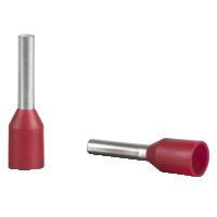 Schneider Electric - AZ5CE010 - pini dubli pentru cablare - mediu - 1 mmp - rosu (multiplu comanda: 1000 buc)