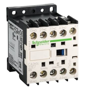 Schneider Electric - CA2KN22E7 - contactor TeSys CA2-K - 2 NO + 2 NC - instantaneu - 10 A - 48 V c.a.