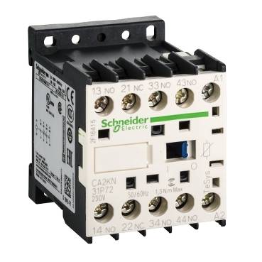Schneider Electric - CA2KN31P72 - contactor TeSys CA2-K - 3 NO + 1 NC - instantaneu - 10 A - 230 V c.a.