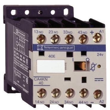 Schneider Electric - CA4KN22BW3 - contactor TeSys CA4-K - 2 NO + 2 NC - instantaneu - 10 A - 24 V c.c.