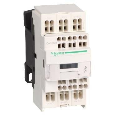 Schneider Electric - CAD323BD - contactor TeSys CAD-323 - 3 NO + 2 NC - instantaneu - 10 A - 24 V c.c.