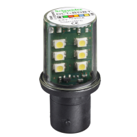 Schneider Electric - DL1BDB1 - bec LED protejat cu baza BA15d - continuu - alb - 24 V