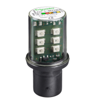 Schneider Electric - DL1BDB5 - bec LED protejat cu baza BA15d - continuu - portocaliu - 24 V