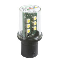 Schneider Electric - DL1BDM1 - bec LED protejat cu baza BA15d - continuu - alb - 230 V