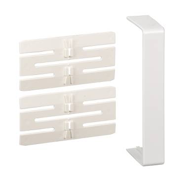 Schneider Electric - ISM10306P - OptiLine 45 - joint cover piece - 140 x 55 mm - PC/ABS - polar white
