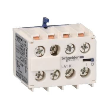 Schneider Electric - LA1KN22 - bloc de contacte auxiliar TeSys - 2 NO + 2 NC - borne tip clema cu surub (multiplu comanda: 10 buc)