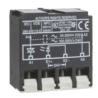 Schneider Electric - LA4DWB - modul amplificator de interfata TeSys - cu semiconductori - 24 V c.c./250 V c.a.