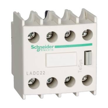 Schneider Electric - LADC22 - bloc de contacte auxiliar TeSys - 2 NO + 2 NC - borne tip clema cu surub