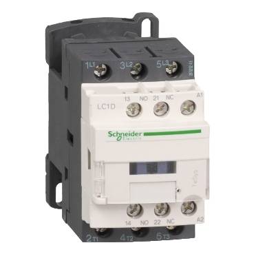 Schneider Electric - LC1D38ED - TeSys D contactor - 3P(3 NO) - AC-3 - <= 440 V 38 A - 48 V DC standard coil
