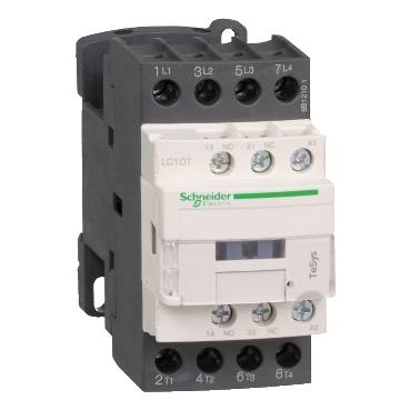 Schneider Electric - LC1DT20B7 - TeSys D contactor - 4P(4 NO) - AC-1 - <= 440 V 20 A - 24 V AC 50/60 Hz coil