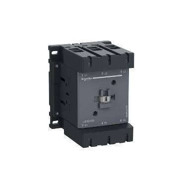 Schneider Electric - LC1E120M5 - EasyPact TVS contactor 3P(3 NO) - AC-3 - <= 440 V 120A - 220 V AC coil