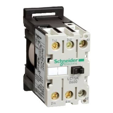 Schneider Electric - LC1SK0600M7 - TeSys SK mini contactor - 2P (2 NO) - AC-3 - 690 V 6 A - 220 V AC coil