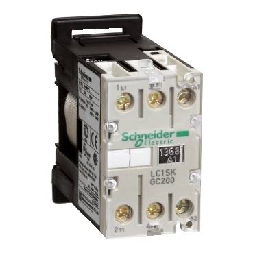 Schneider Electric - LC1SKGC200E7 - TeSys SK mini contactor - 2P (2 NO) - AC-3 - 690 V 5 A - 48 V AC coil