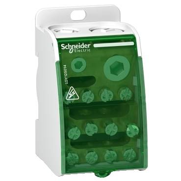 Schneider Electric - LGY125014 - Linergy DS - screw distribution block 1P - 250A - 14 holes
