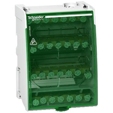 Schneider Electric - LGY410028 - Linergy DS - screw distribution block 4P - 100A - 28 holes
