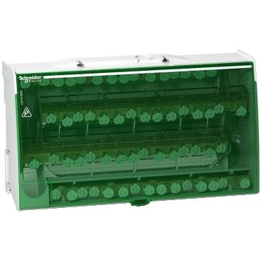 Schneider Electric - LGY412560 - Linergy DS - screw distribution block 4P - 125A - 60 holes