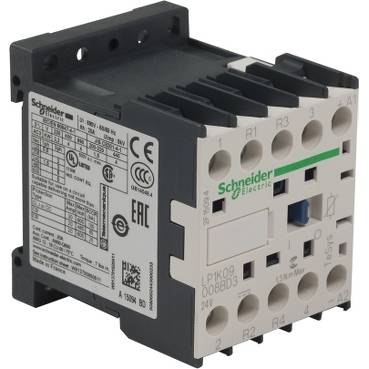 Schneider Electric - LP1K09008BD3 - contactor TeSys LP1-K - 4 poli (2NO + 2NC) - AC-1 440 V 20 A - bobina 24 V c.c.