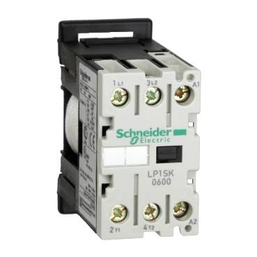 Schneider Electric - LP1SK0600BD - TeSys SK - mini contactor - 2P (2 NO) - AC-1 - 690 V 12 A - 24 V DC coil