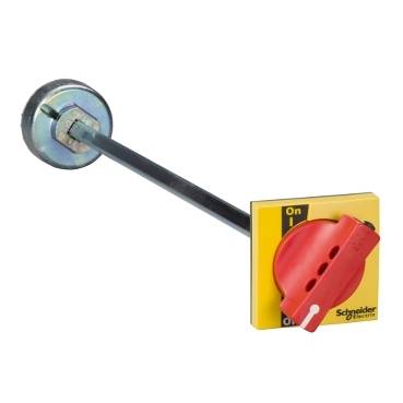 Schneider Electric - LV431051 - Extended front rotary handle - red/yellow - for INS250 & INV100Ã¯Â¿Â½250