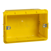 Schneider Electric - MGU8.603 - Unica Allegro - flush mounting box - 3 m - 10 holes - yellow