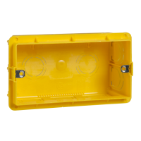 Schneider Electric - MGU8.604 - Unica Allegro - flush mounting box - 4 m - 10 holes - yellow