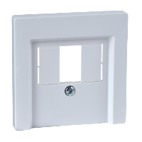 Schneider Electric - MTN296025 - Central plate with square opening, active white, glossy, System M