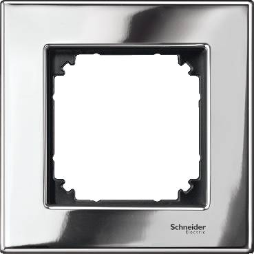 Schneider Electric - MTN403139 - Rama metalica, 1 aparat, Crom, M-Elegance