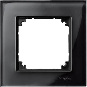 Schneider Electric - MTN404103 - Rama de sticla, 1 aparat, Negru Onix, M-Elegance