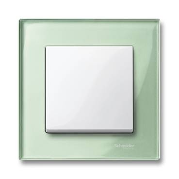 Schneider Electric - MTN404104 - Rama de sticla, 1 aparat, Verde smarald, M-Elegance