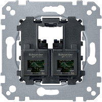 Schneider Electric - MTN4575-0002 - 2xRJ45 data socket, Cat 5 UTP